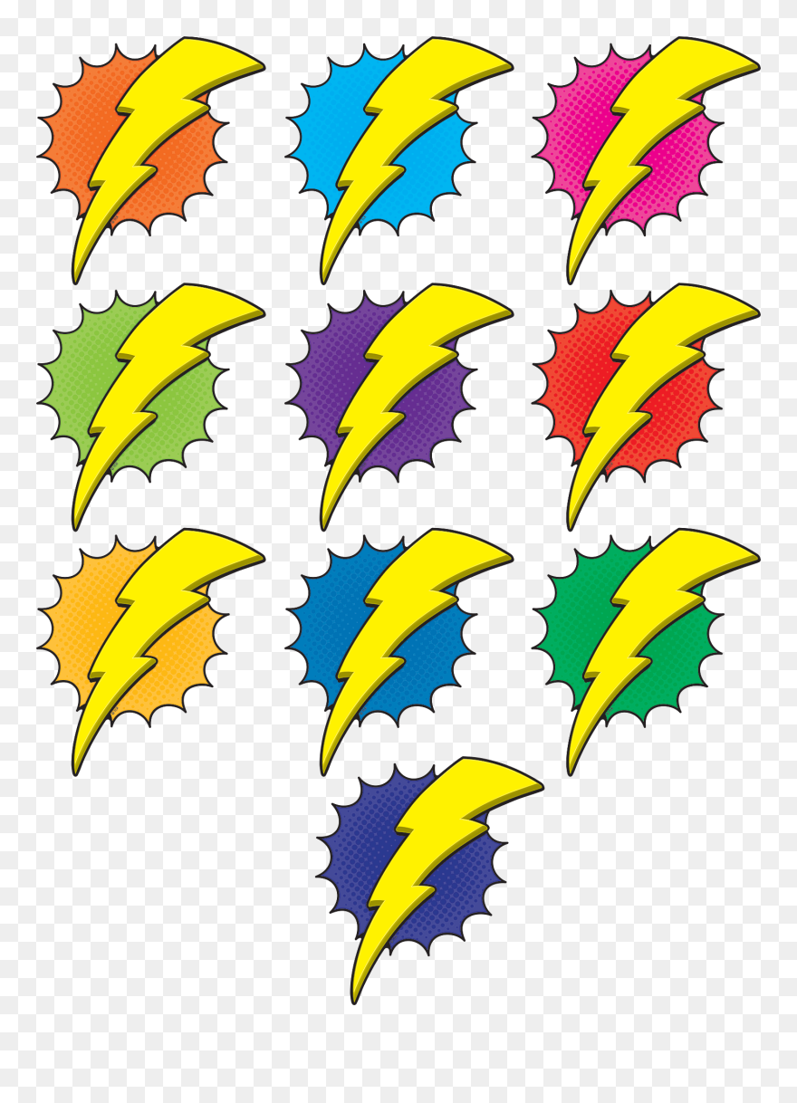 Superhero Lightning Bolt Clipart - Png Download