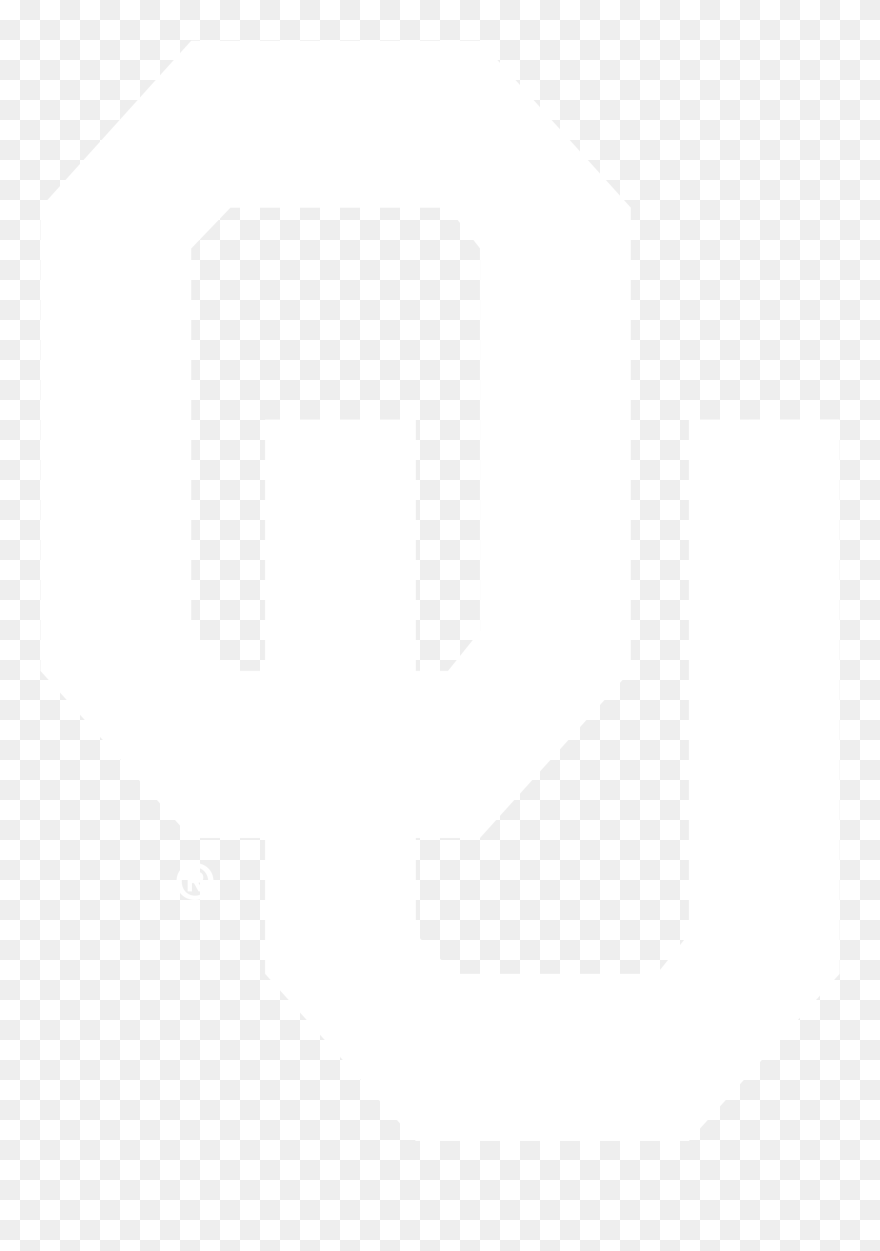 University Of Oklahoma - Oklahoma Sooners White Logo Png Clipart