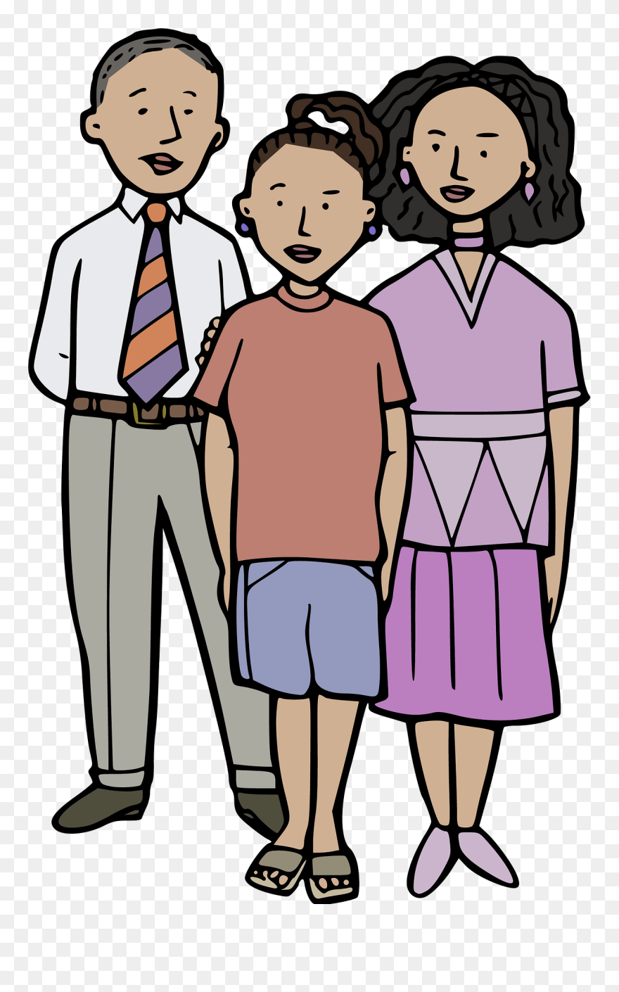 Clipart Nuclear Family - Png Download