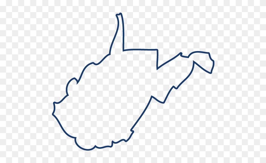 West Virginia - Line Art Clipart