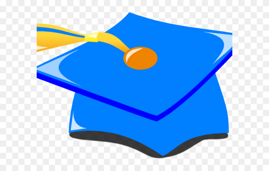 Graduation Hat Clipart - Blue Graduation Hat Clipart - Png Download