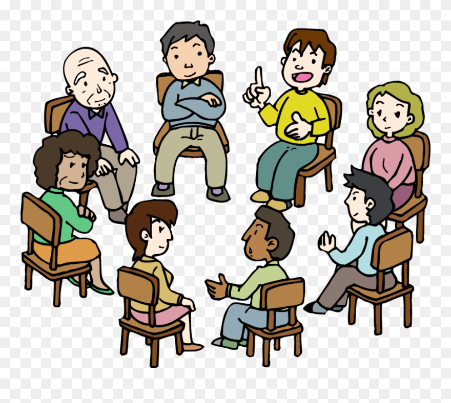 Diversity Drawing Cultural - Talking Group Of People Clipart - Png Download