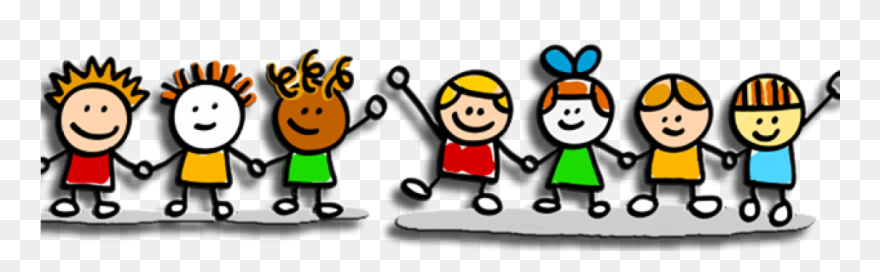 Transparent Kids Holding Hands Clipart - Png Download