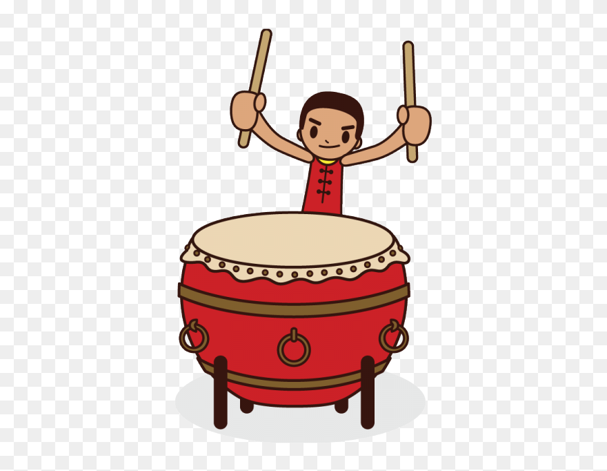 Lion Dance Drum Clipart - Png Download