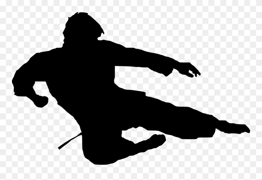 Karate Png - Karate Silhouette Png Clipart