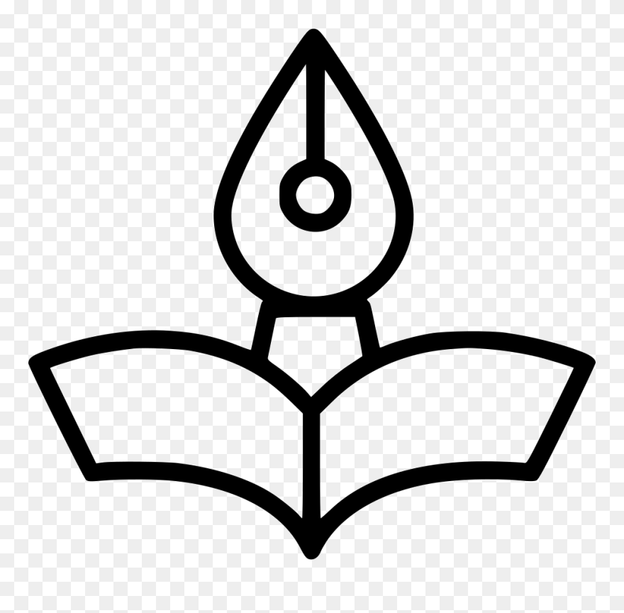 Vector Pens Open Book - Book Pen Vector Png Clipart