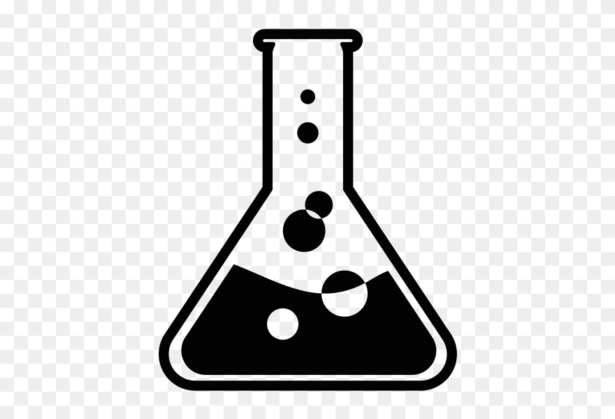 Chemical Reactions Black And White Clipart