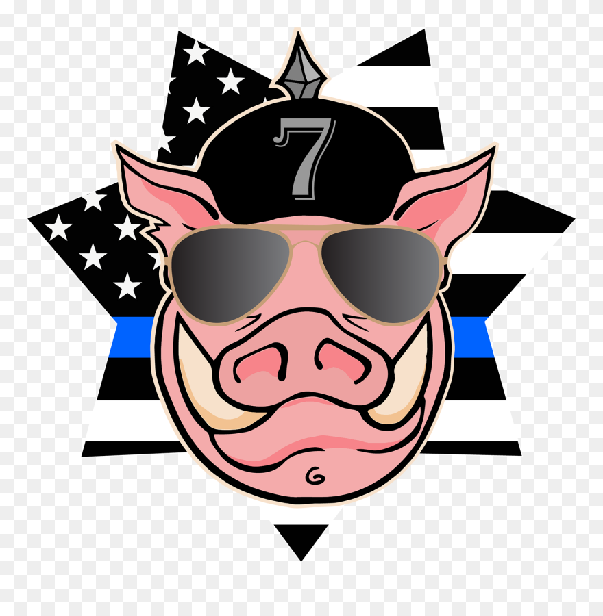 Save The Bacon Ride For Wounded Deputies Clipart