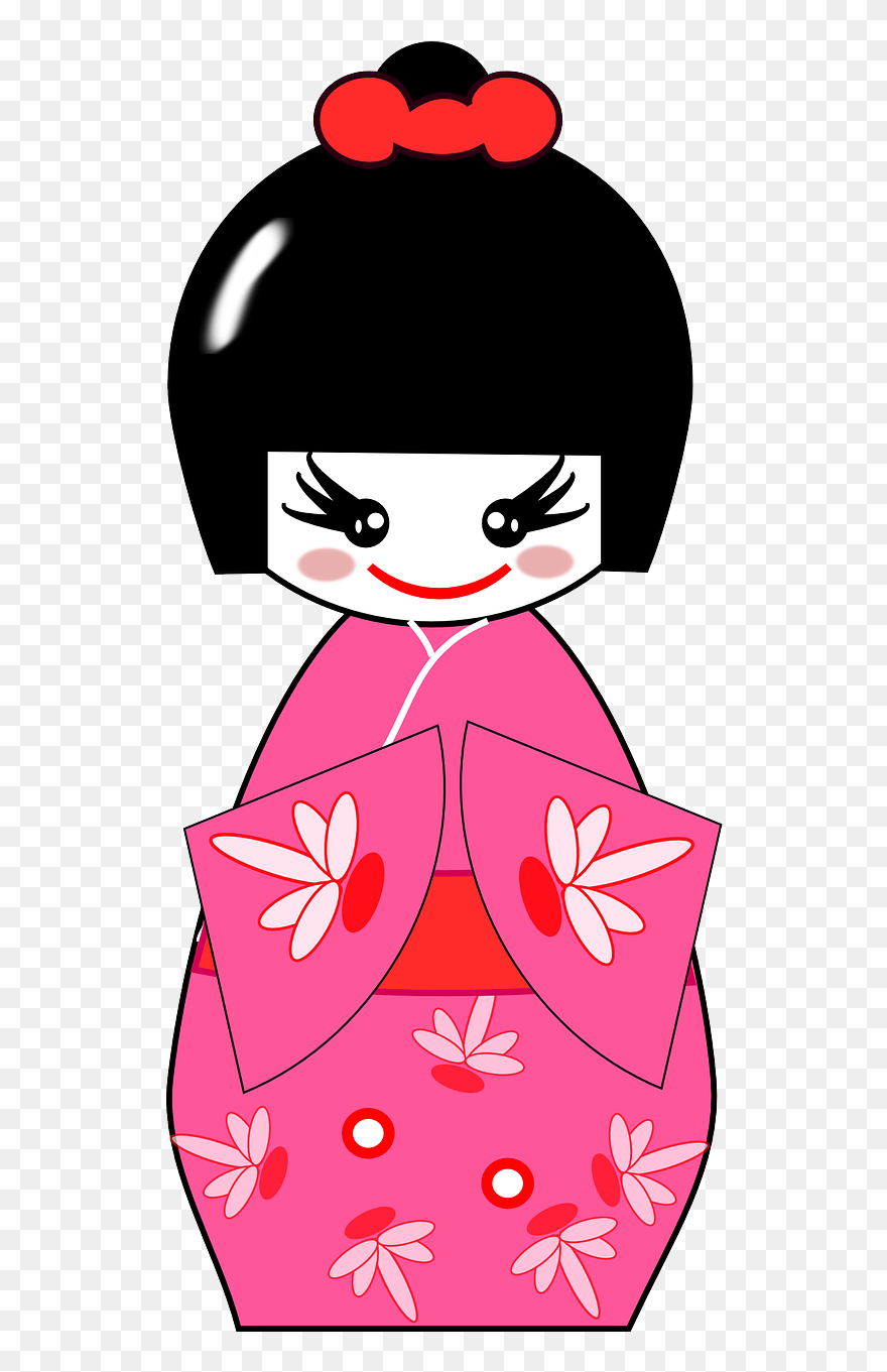 Japanese Girl Clip Art - Png Download