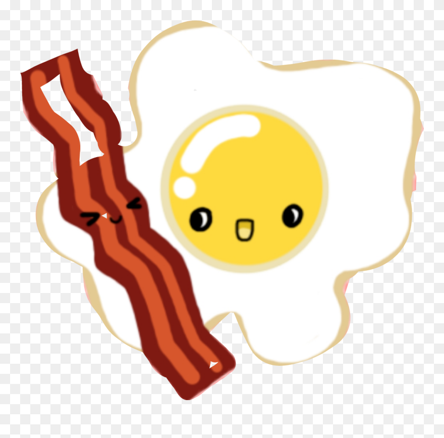 Cartoon Bacon And Eggs Clipart
