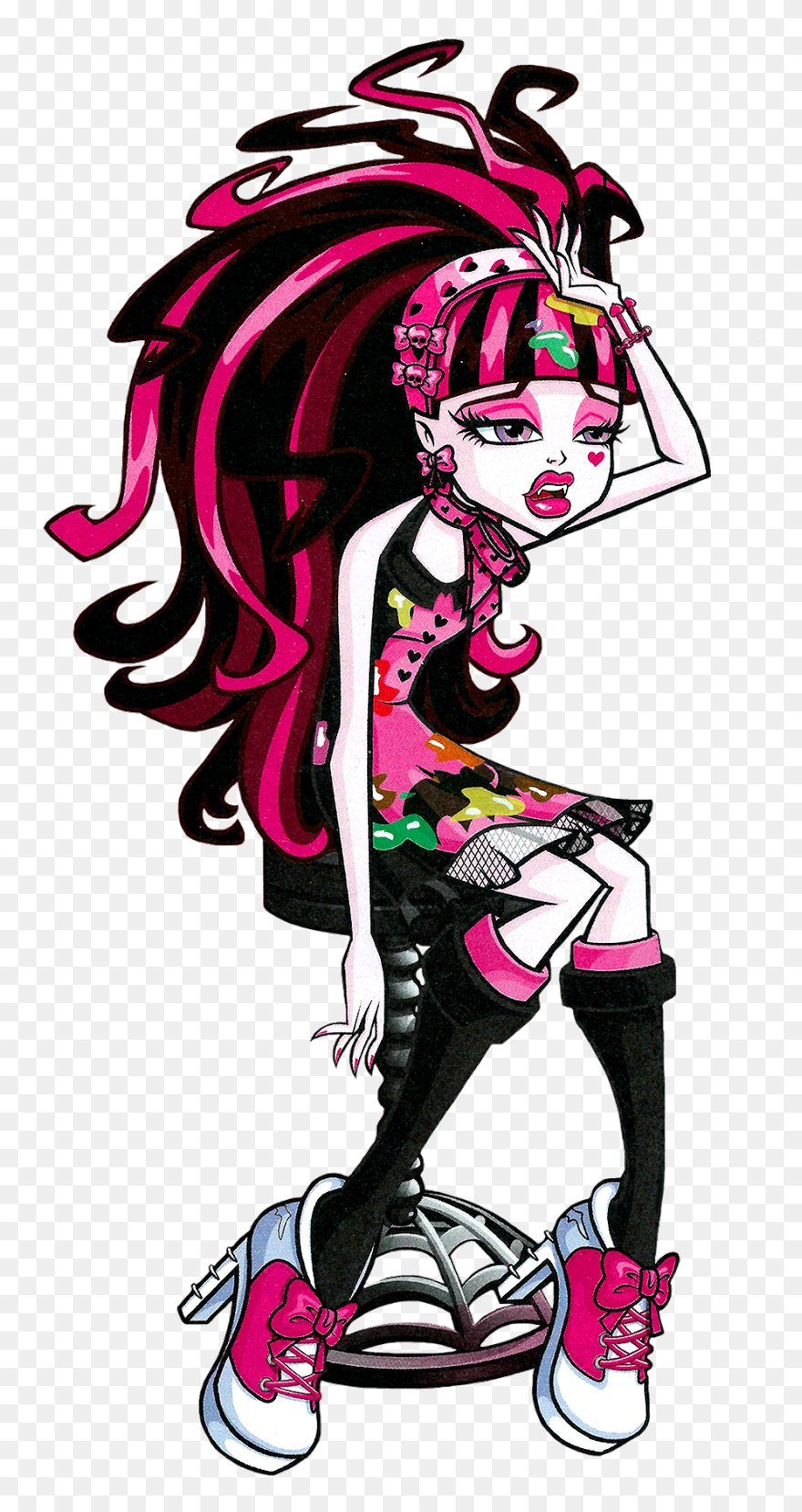 Artwork/png De Draculaura - Monster High Draculaura Coffin Artwork Clipart