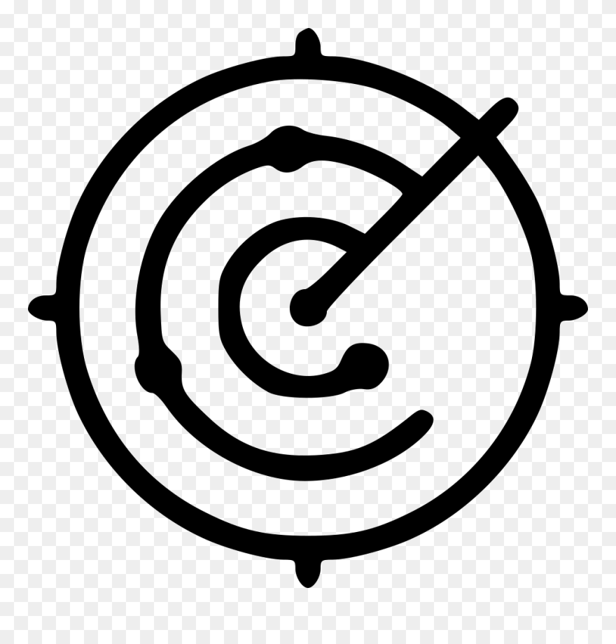 Thick Baseball Laces Black And White Clipart Royalty - Transparent Radar Icon Png