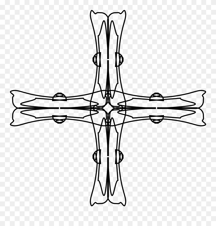 Christian Cross Christianity Clip Art - Greek Cross - Png Download