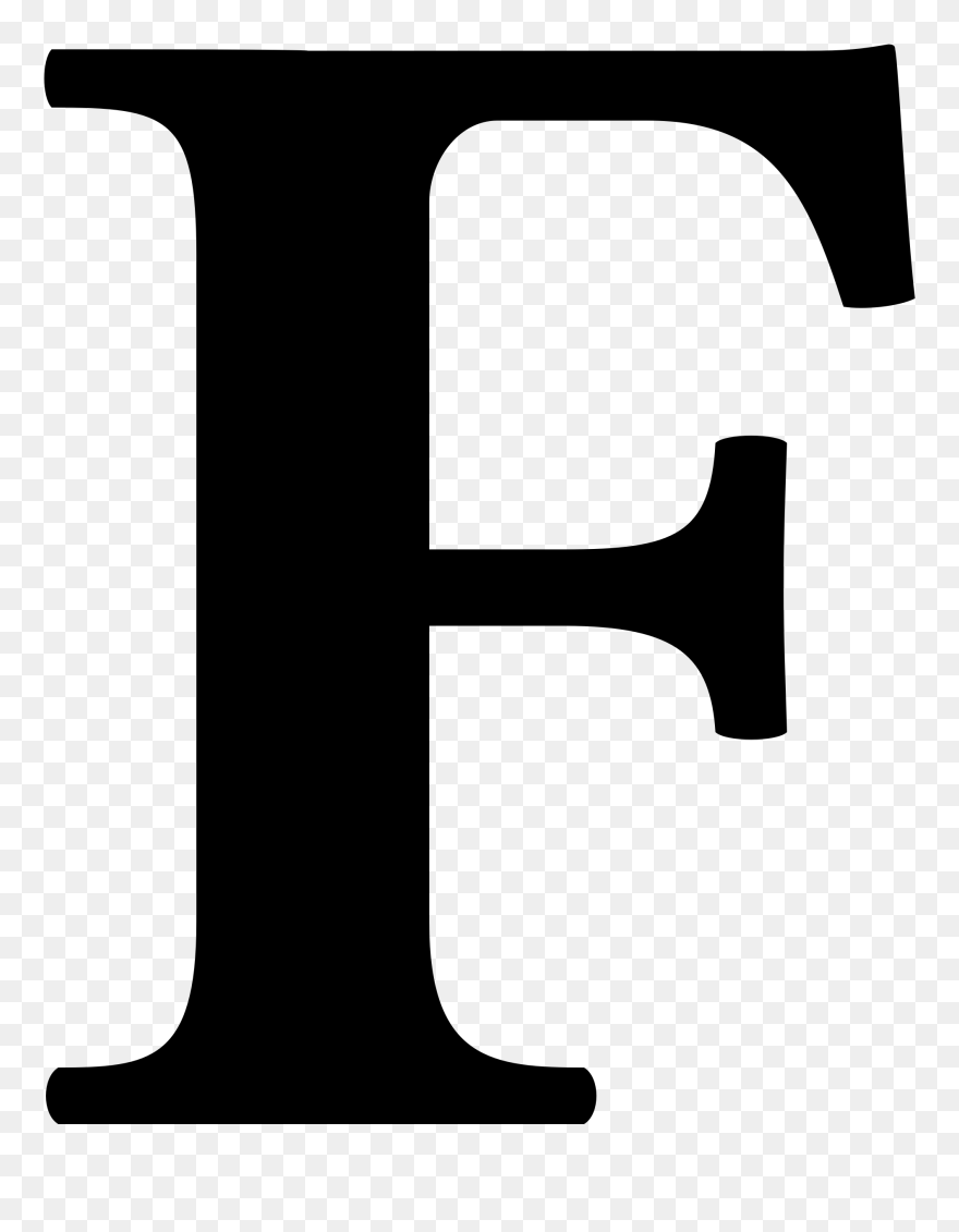 Letter Facebook Clip Art - Large F Transparent Background - Png Download