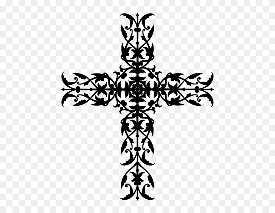 Ornamental Cross - Ornament Christian Clipart