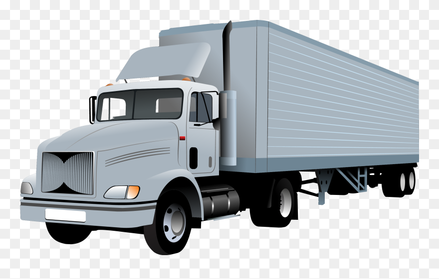 Car Pickup Truck Semi-trailer Truck Commercial Driver"s - Transparent Background Truck Clipart - Png Download