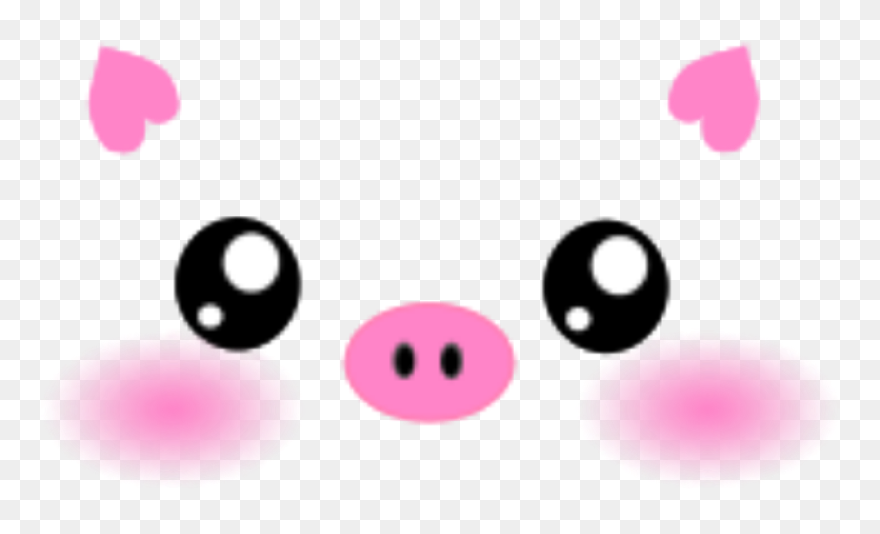 Transparent Selfie Clipart - Cute Pig Face Png