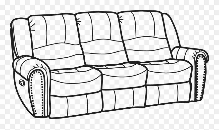 Drawn Sofa Fancy - Sofa Set Clip Art - Png Download