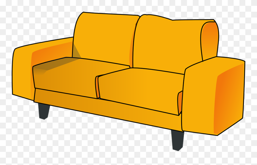 Couch Clipart Transparent Background - Couch Clipart - Png Download