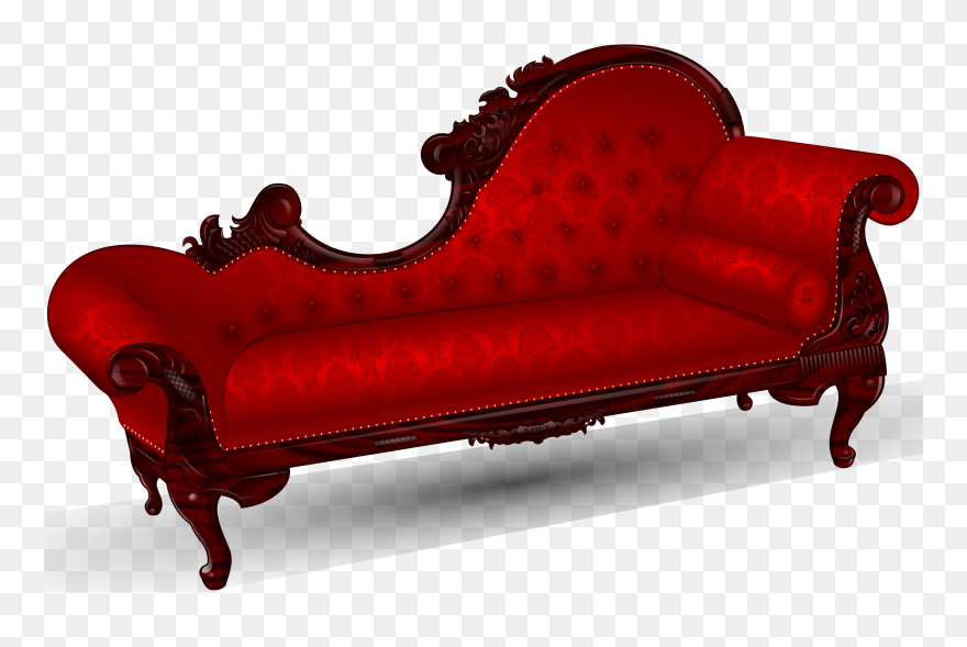 Victorian Couch Png - Victorian Fainting Couch Clipart