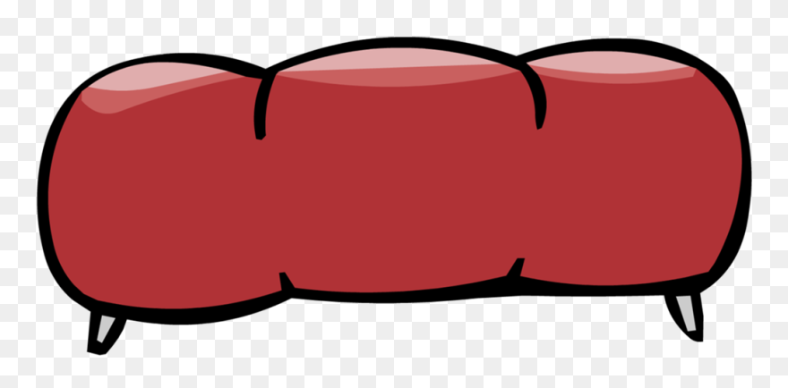 Club Penguin Wiki - Club Penguin Red Couch Clipart