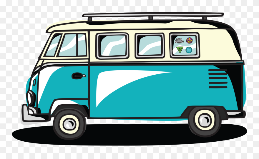 Road Trip Van Clipart - Png Download