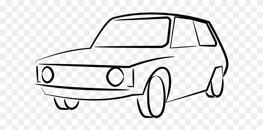 Car Vector Drawing Clipart