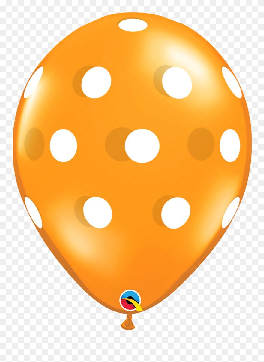 16"q Assorted, Dots Big Jewel With White Print - Polka Dot Balloons Clipart