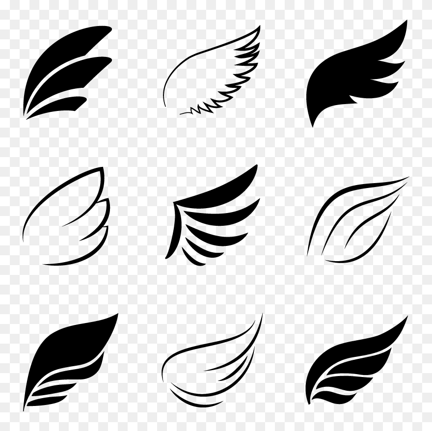 Bird Flight Angel Wing - Logo Wings Vector Png Clipart