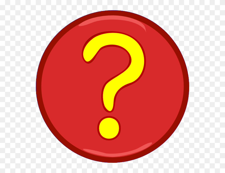 Yellow Question Mark Inside Red Circle Clip Art At - Question Mark Circle Clipart - Png Download