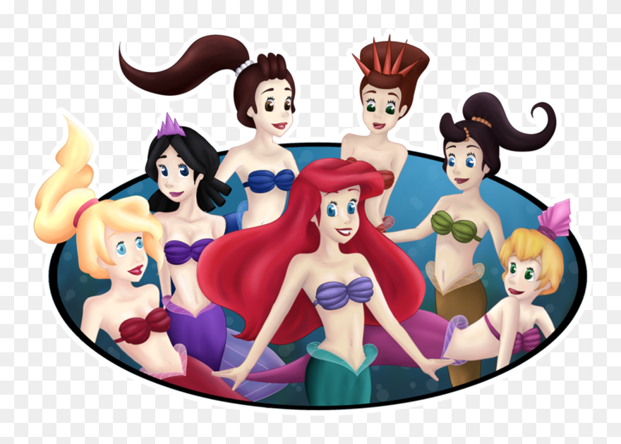 Arielu0027s Sisters By Tinach - Ariel Sisters Png Clipart
