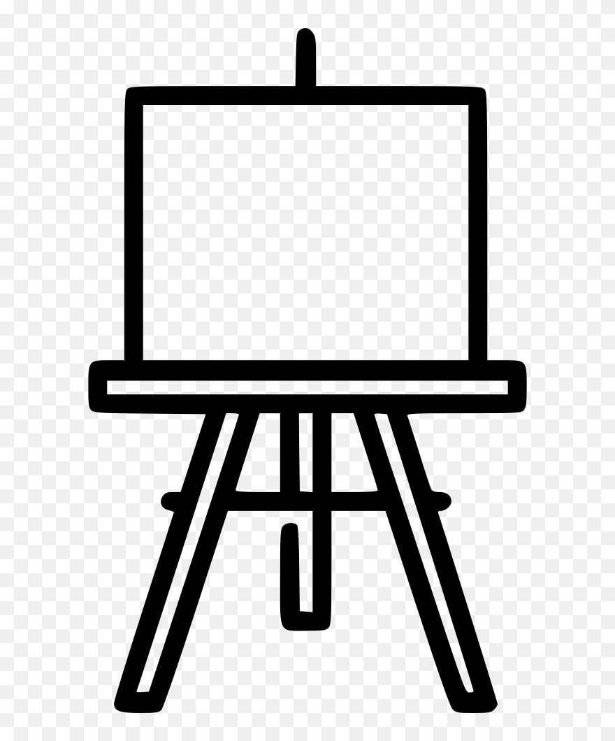Easel Svg Png Icon Free Download - Black Easel Clipart Transparent Png