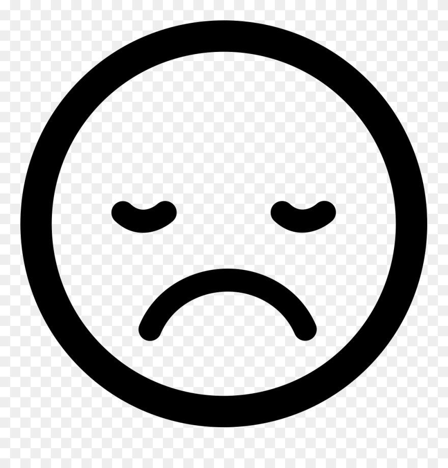 Sad Sleepy Emoticon Face Square - Charing Cross Tube Station Clipart
