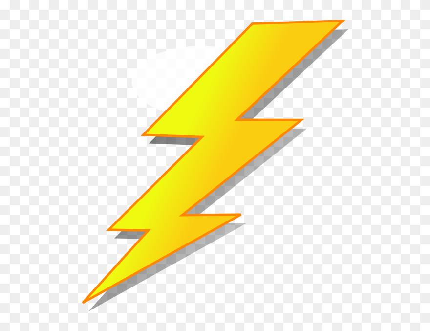 Lightning Bolts Clipart Clipartdeck Clip Arts For Free - Cartoon Lightning Bolt - Png Download