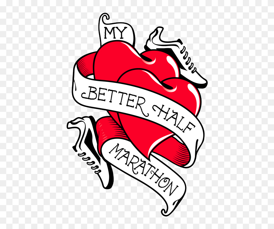 My Better Half Marathon - Happy Valentines Day To My Better Half Clipart