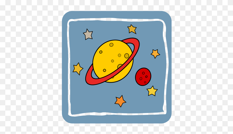 Cartoon Illustration Of Universe - Planet Clipart