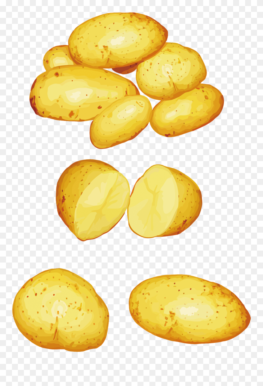 Potatoes Png Clipart - Potato Verdura Dibujo Transparent Png