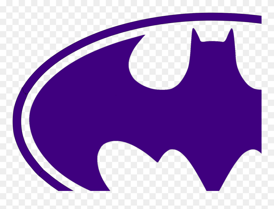 Purple Batman Logo Clipart