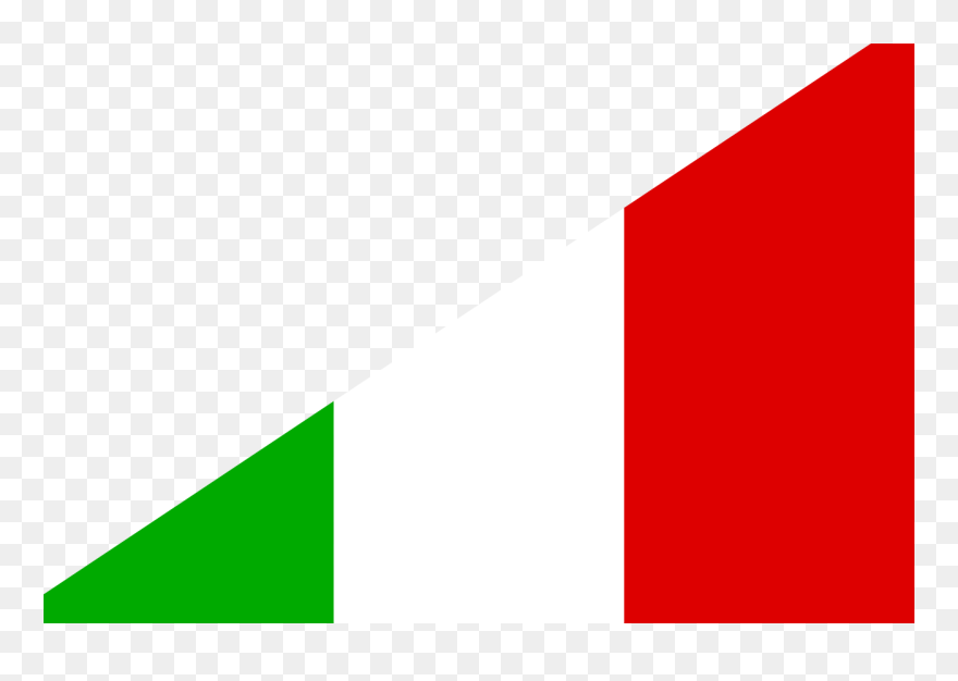 Diagonal Flag Italy Br Flag - Flag Clipart