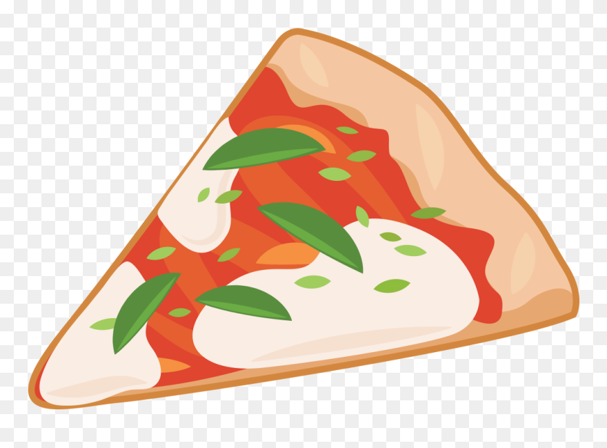 Pizza Slice Italian Food Vector Illustration Nudelmanelements Clipart