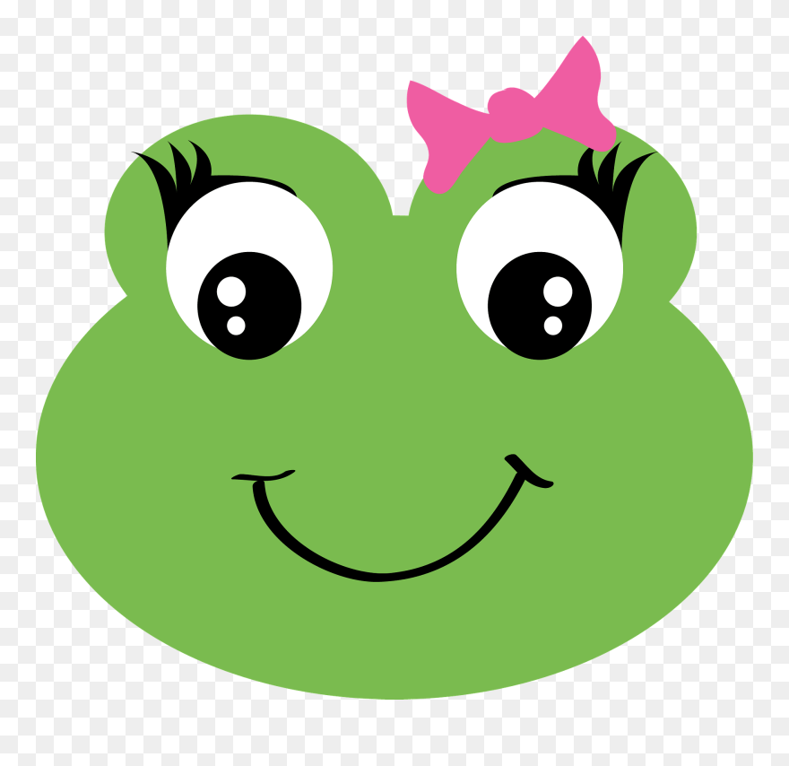 Happy Frog Face Clipart - Png Download