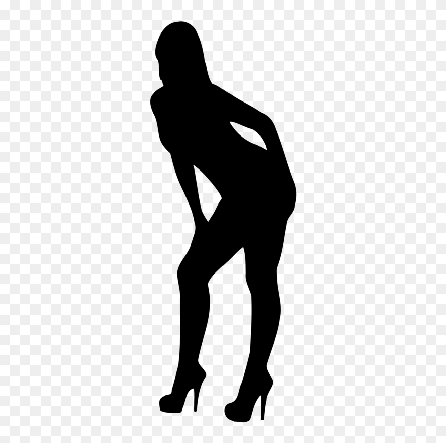 Hot Woman Silhouette Clipart