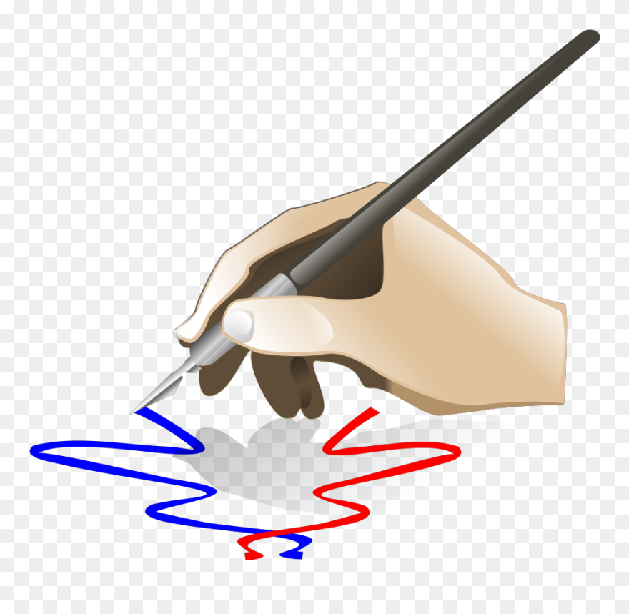 Hand Painting Svg Clip Arts - Calligraphy Class Clipart - Png Download