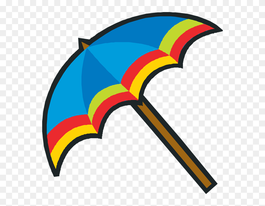 Cute Beach Umbrella Clipart - Png Download