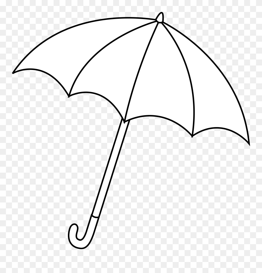 Umbrella Vector Png - Umbrella Clip Art Black And White Transparent Png