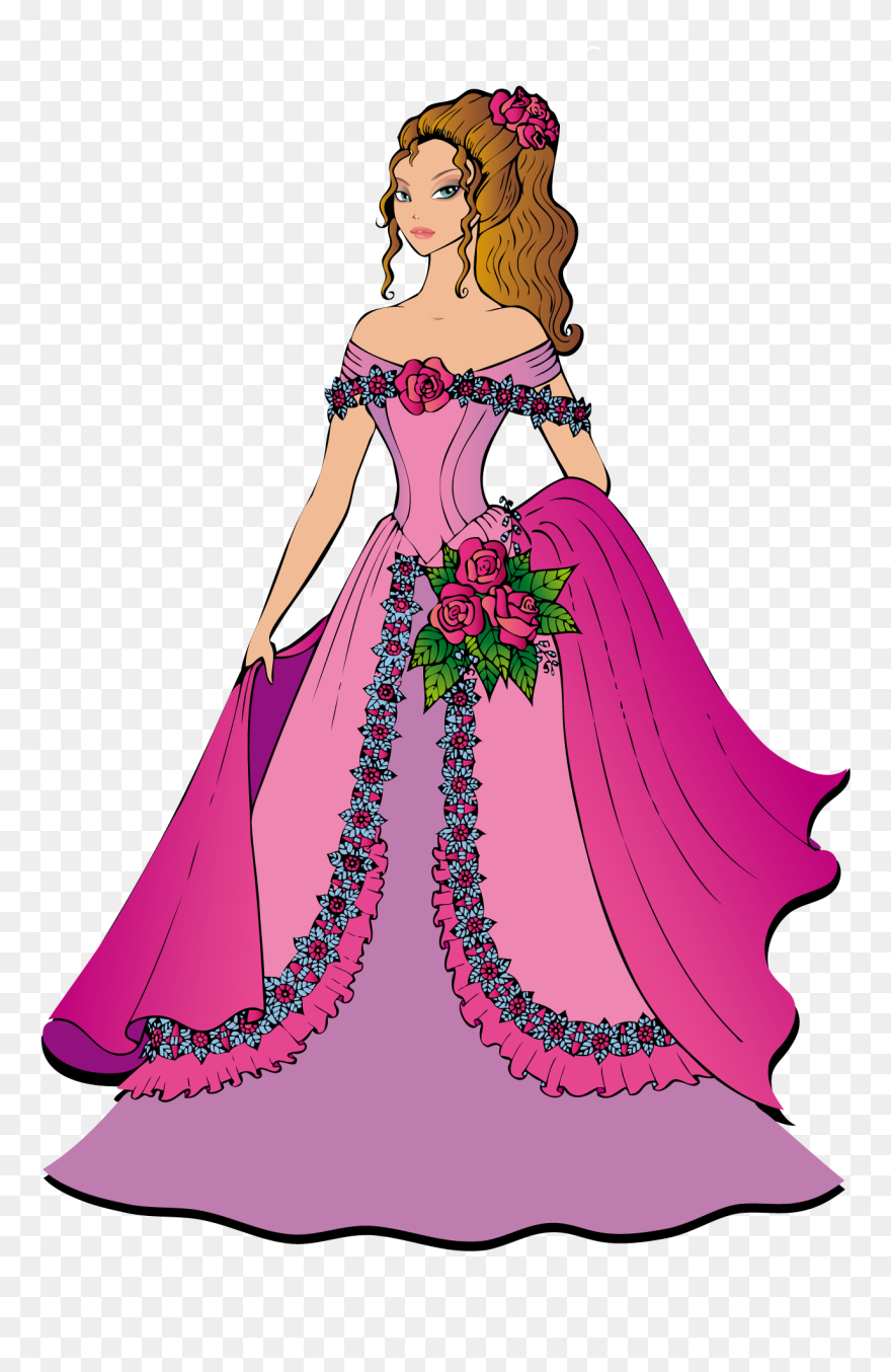 Princess Cartoon Transparent Background Clipart