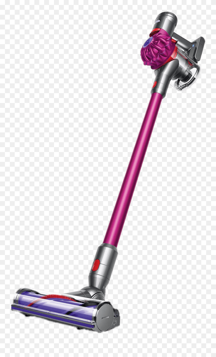 Pink Cordless Dyson Vacuum Cleaner Transparent Png - Dyson V7 Motorhead Cord Free Stick Vacuum Clipart