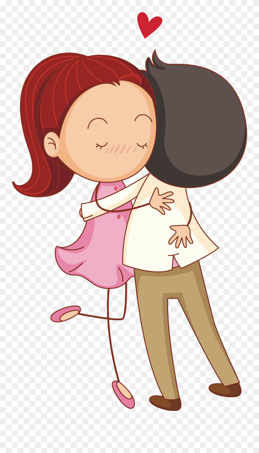 Carton Drawing Couple - Husband And Wife Cartoon Clipart
