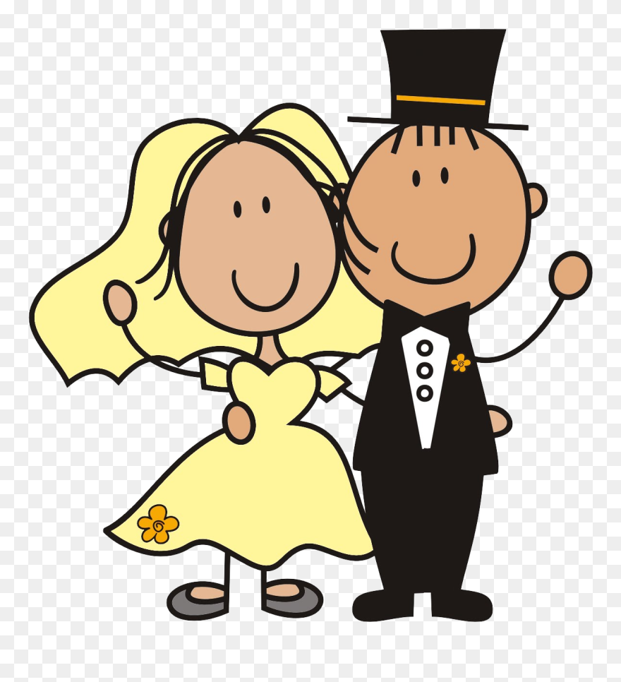 Familia Word Cartoon Pesquisa - Wedding Clipart - Png Download
