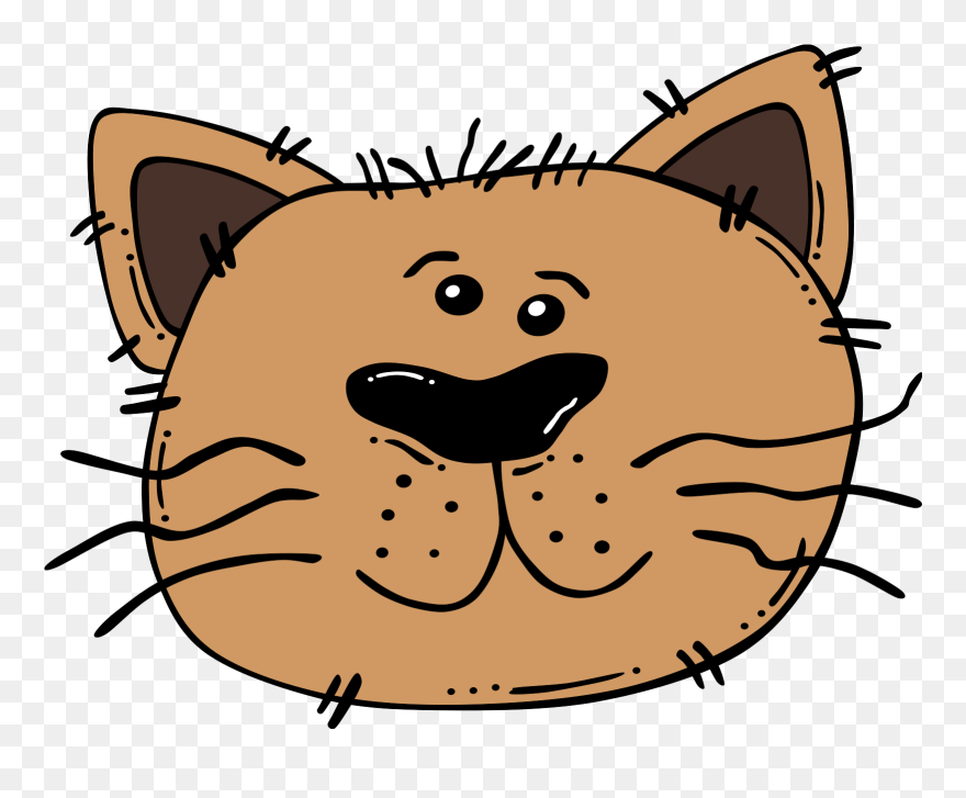 Cartoon Cat Face Clipart